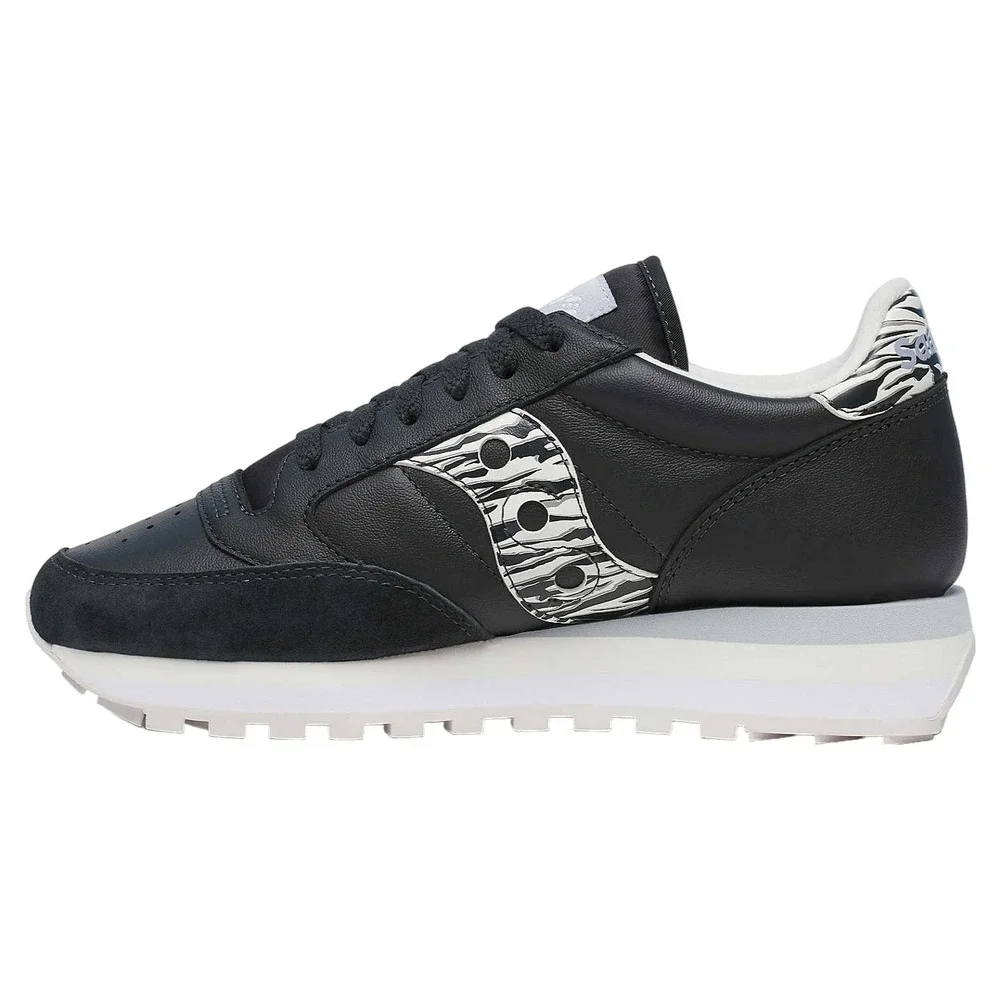 Saucony Jazz Triple Womens Sz 10 Leather Black Zebra Shoes S60793-2 ‎ NEW